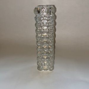 Vintage Square Glass Vase